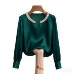 Satin  Pearl Top - Image 2